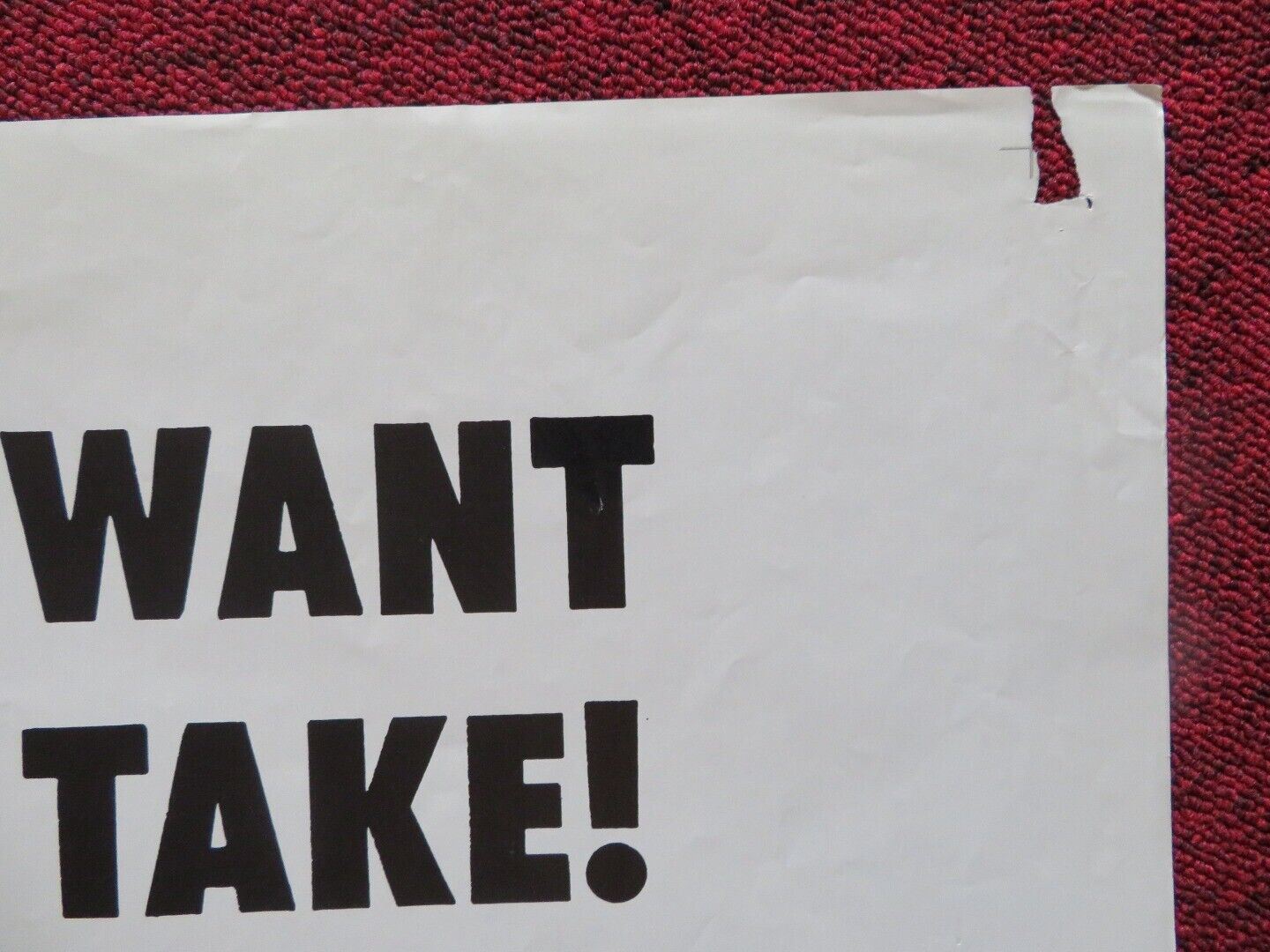 BRUTE CORPS - STYLE C FOLDED US ONE SHEET POSTER PAUK CARR JOSEPH KAUFMANN 1971 Rendezvous Cinema Movie posters