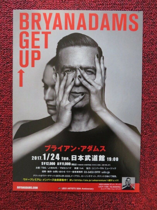BRYAN ADAMS - GET UP TOUR JAPANESE MUSIC TOUR GIG POSTER 2017 Movie posters