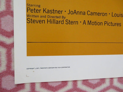 B.S I LOVE YOU FOLDED US ONE SHEET POSTER PETER KASTNER JOANNA CAMERCON 1971 Movie posters