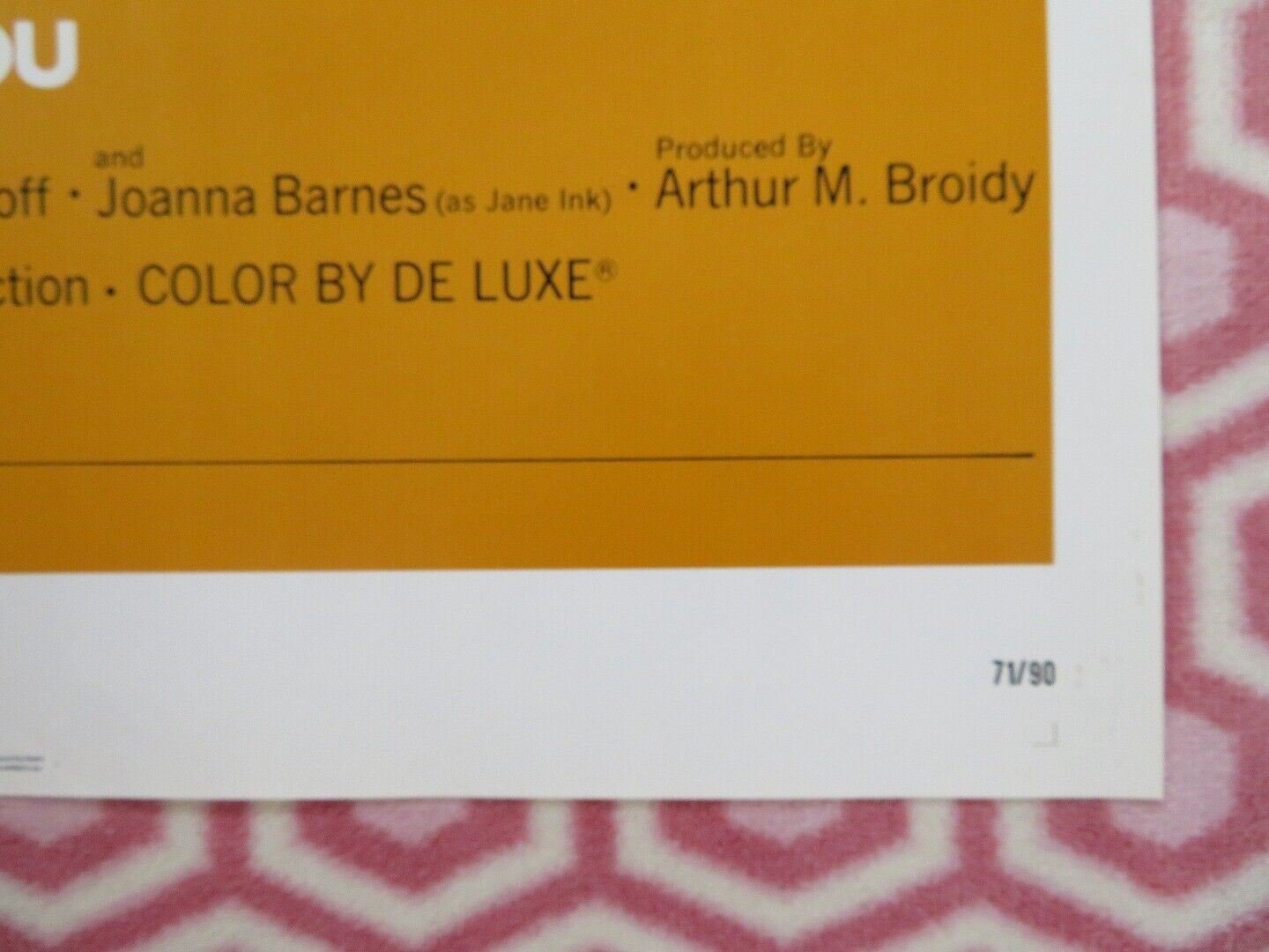 B.S I LOVE YOU FOLDED US ONE SHEET POSTER PETER KASTNER JOANNA CAMERCON 1971 Movie posters