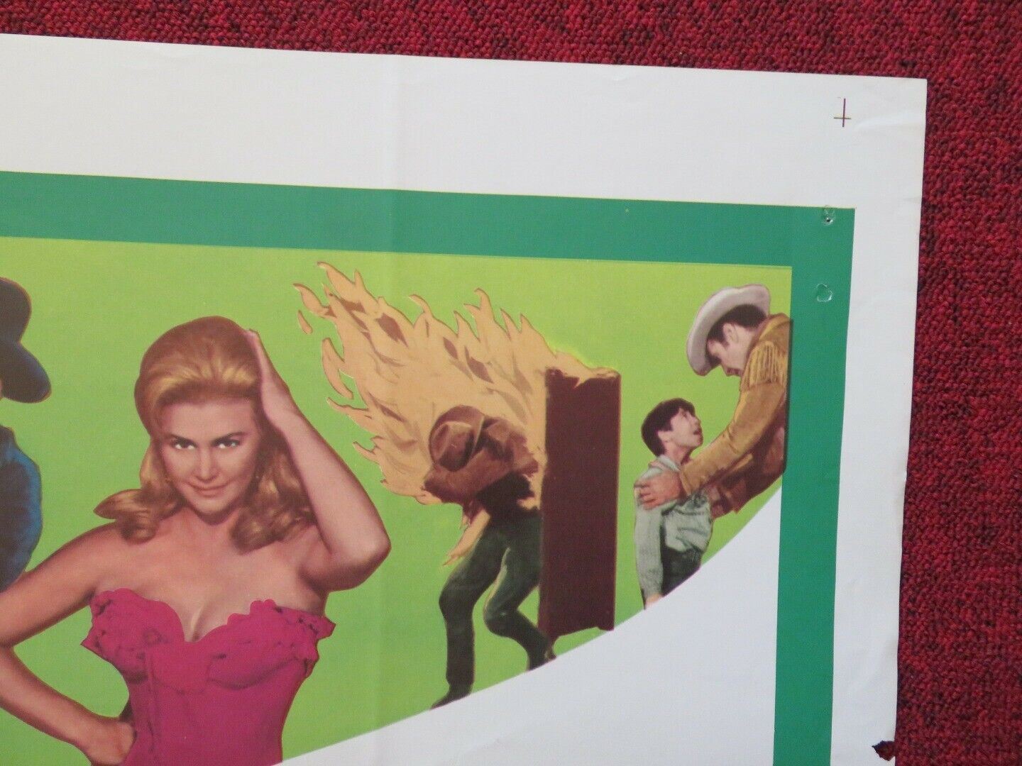 BUCKSKIN FOLDED US ONE SHEET POSTER BARRY SULLIVAN JOAN CAULFIELD 1968 Movie posters