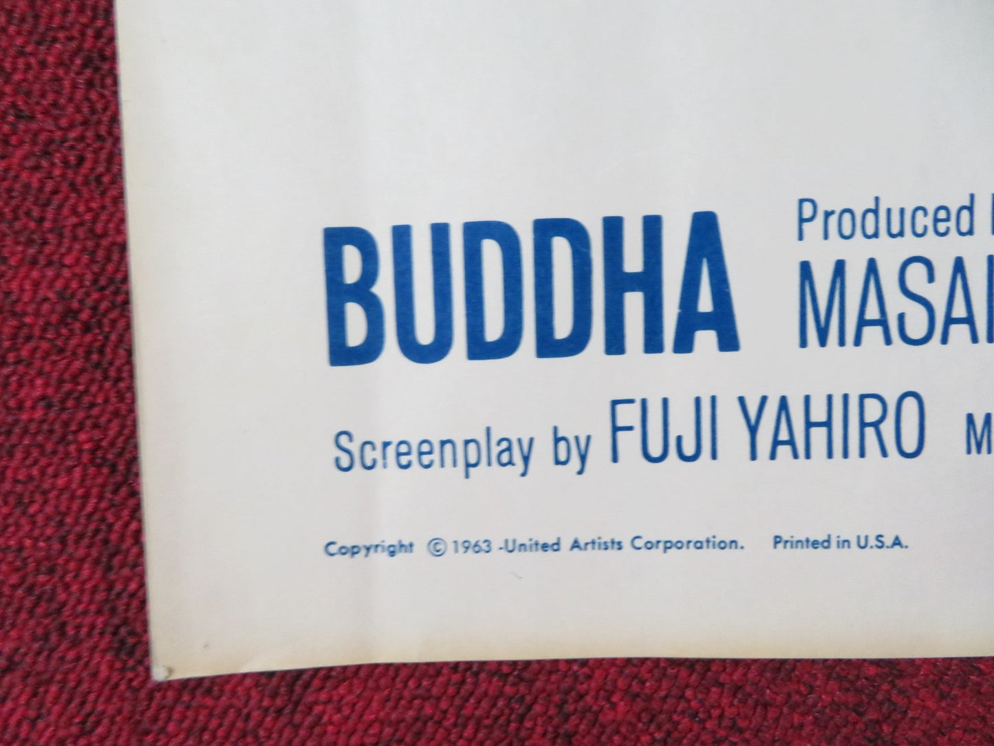 BUDDHA HALF SHEET (22"x 28") POSTER KOJIRO HONGO CHARITO SOLIS 1961 Rendezvous Cinema Movie posters