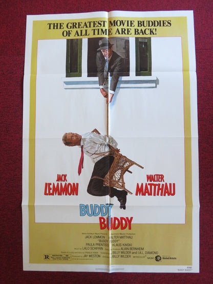 BUDDY BUDDY FOLDED US ONE SHEET POSTER JACK LEMMON WALTER MATTHAU 1981 Rendezvous Cinema Movie posters