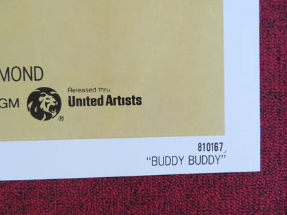 BUDDY BUDDY FOLDED US ONE SHEET POSTER JACK LEMMON WALTER MATTHAU 1981 Rendezvous Cinema Movie posters