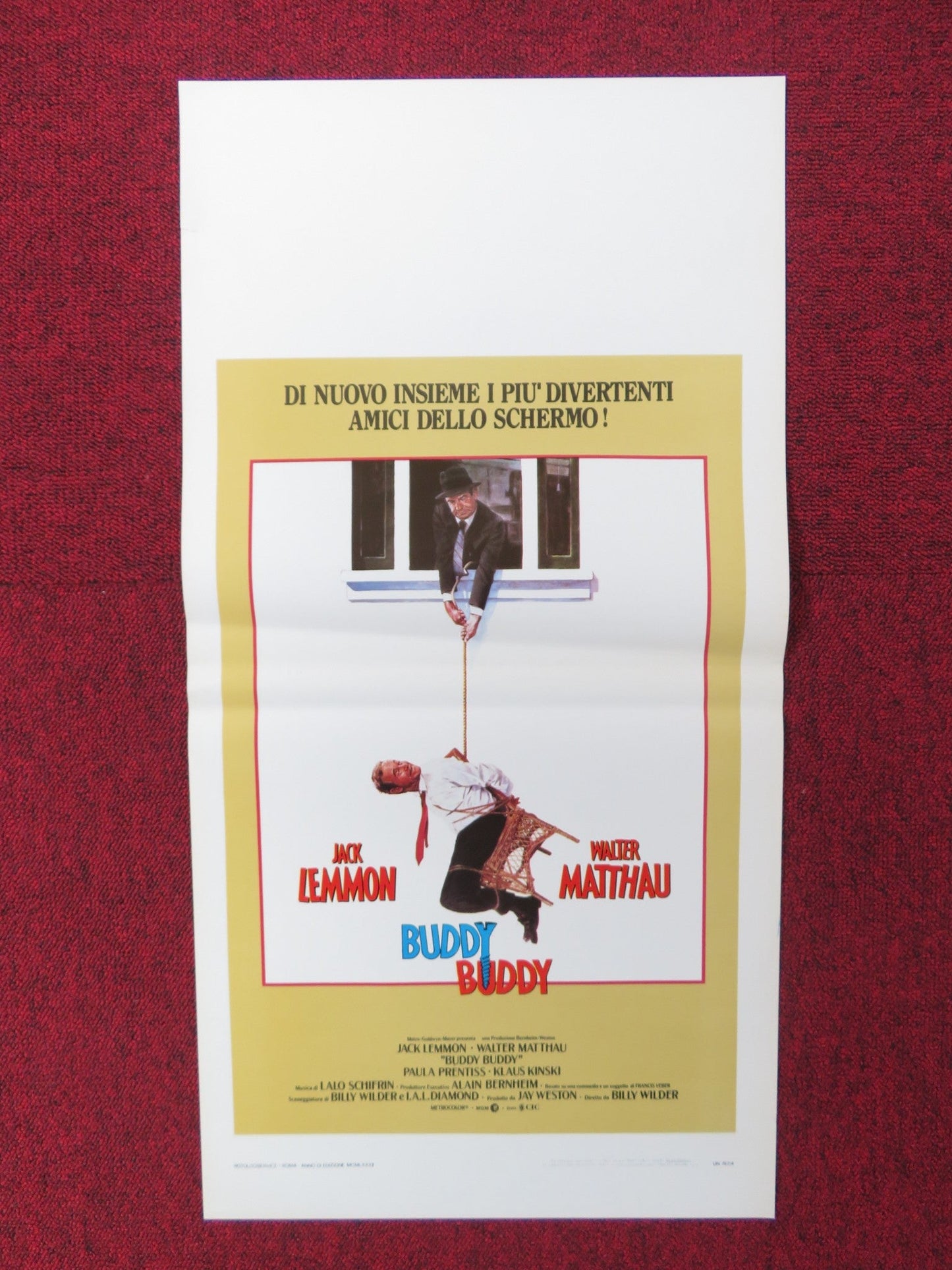 BUDDY BUDDY ITALIAN LOCANDINA POSTER JACK LEMMON WALTER MATTHAU 1981 Rendezvous Cinema Movie posters
