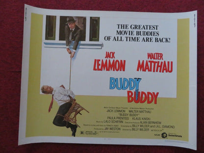 BUDDY BUDDY US HALF SHEET (22"x 28") POSTER JACK LEMMON WALTER MATTHAU 1981 Movie posters