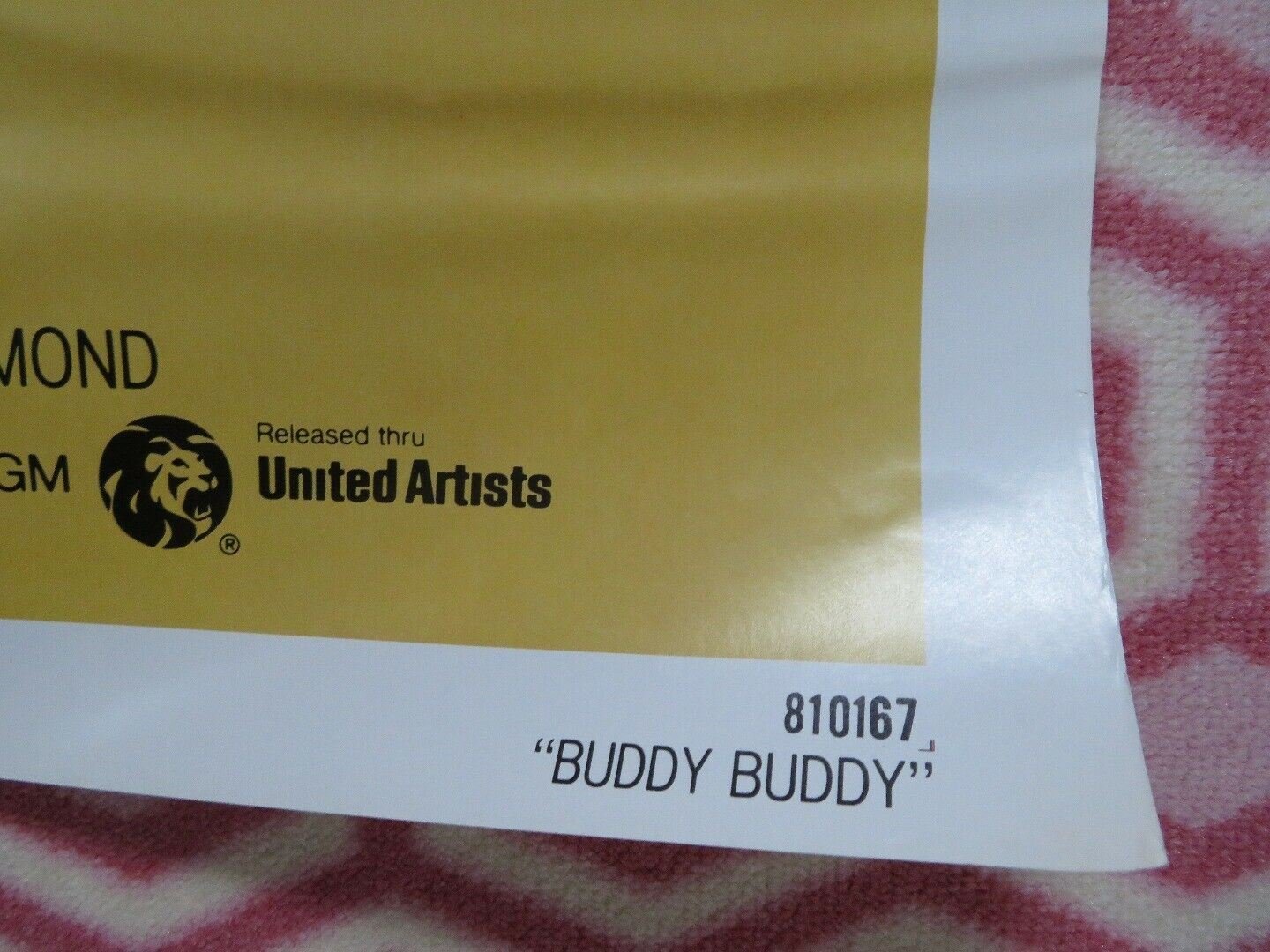 BUDDY BUDDY US ONE SHEET POSTER JACK LEMMON WALTER MATTHAU 1981 - Rendezvous Cinema