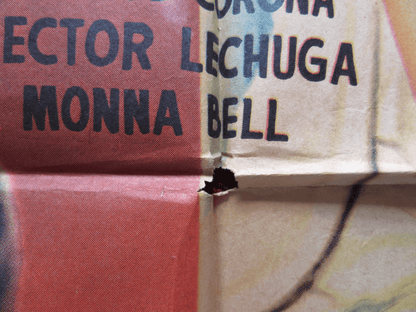 BUENAS NOCHES, ANO NUEVO FOLDED MEXICAN POSTER MONNA BELL FANNY CANO 1964 Rendezvous Cinema Movie posters