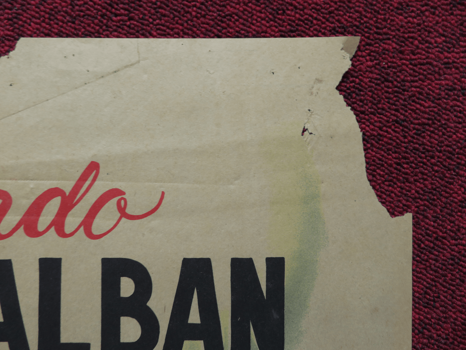 BUENAS NOCHES, ANO NUEVO FOLDED MEXICAN POSTER MONNA BELL FANNY CANO 1964 Rendezvous Cinema Movie posters