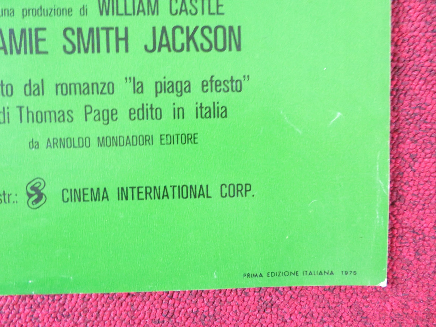 BUG - B ITALIAN FOTOBUSTA POSTER BRADFORD DILLMAN JOANNA MILES 1975 Rendezvous Cinema Movie posters