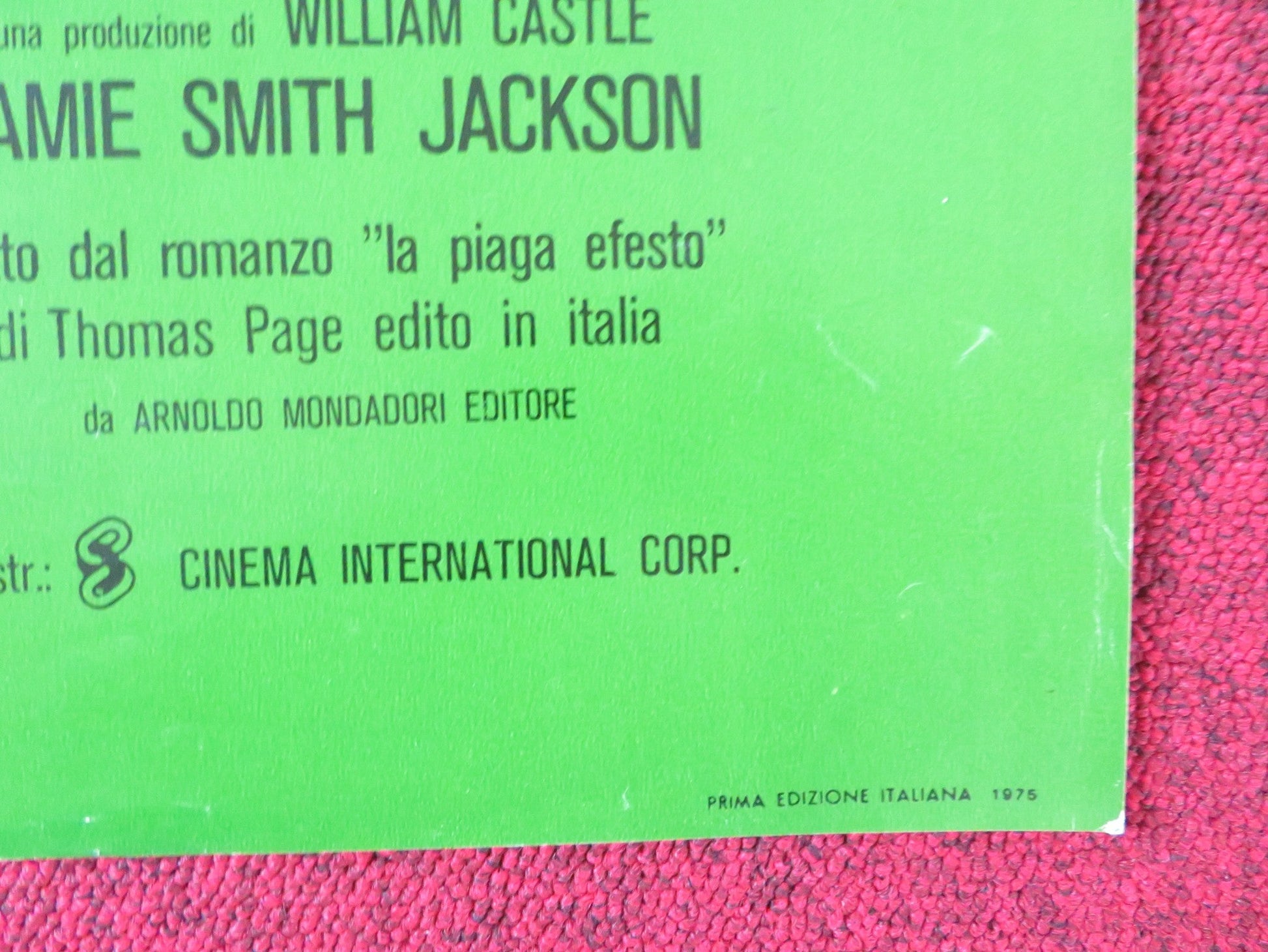 BUG - B ITALIAN FOTOBUSTA POSTER BRADFORD DILLMAN JOANNA MILES 1975 Rendezvous Cinema Movie posters