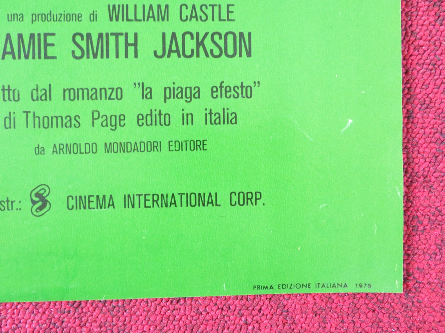 BUG - C ITALIAN FOTOBUSTA POSTER BRADFORD DILLMAN JOANNA MILES 1975 Rendezvous Cinema Movie posters