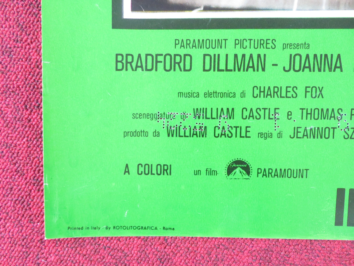 BUG - D ITALIAN FOTOBUSTA POSTER BRADFORD DILLMAN JOANNA MILES 1975 Rendezvous Cinema Movie posters