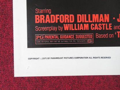 BUG FOLDED US ONE SHEET POSTER BRADFORD DILLMAN JOANNA MILES 1975 Rendezvous Cinema Movie posters