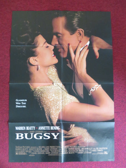 BUGSY FOLDED US ONE SHEET POSTER WARREN BEATTY ANNETTE BENING 1991 Rendezvous Cinema Movie posters