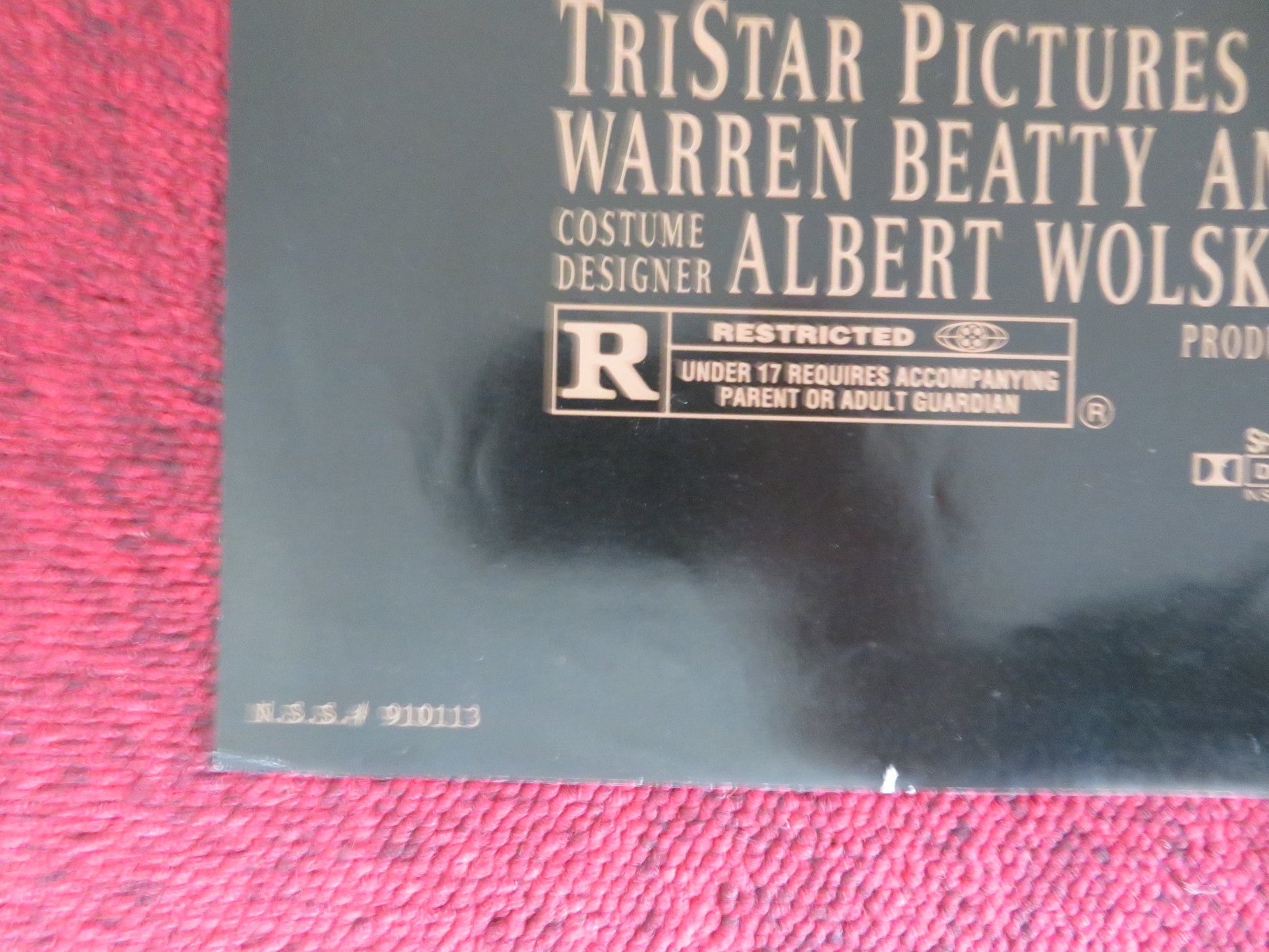 BUGSY FOLDED US ONE SHEET POSTER WARREN BEATTY ANNETTE BENING 1991 Rendezvous Cinema Movie posters