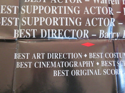 BUGSY UK ORIGINAL QUAD POSTER OSCAR NOMINATION WARREN BEATTY ANNETTE BENING RARE Movie posters