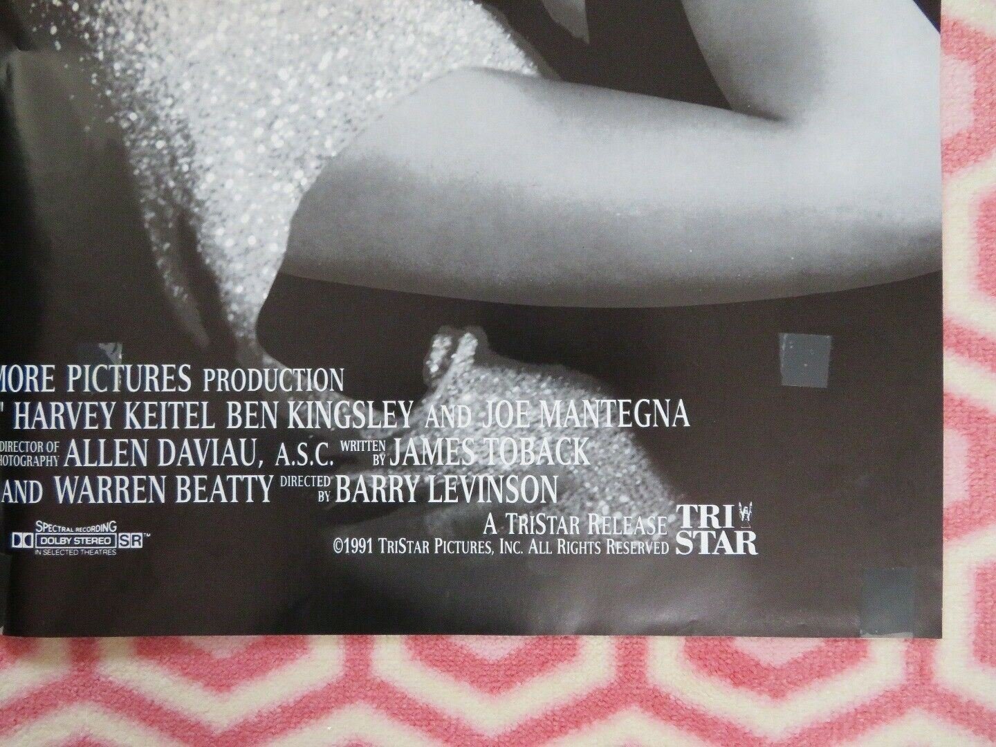 BUGSY US ONE SHEET FOLDED POSTER ANNETTE BENING WARREN BEATTY 1991 Movie posters