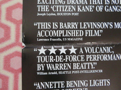 BUGSY US ONE SHEET FOLDED POSTER ANNETTE BENING WARREN BEATTY 1991 Movie posters