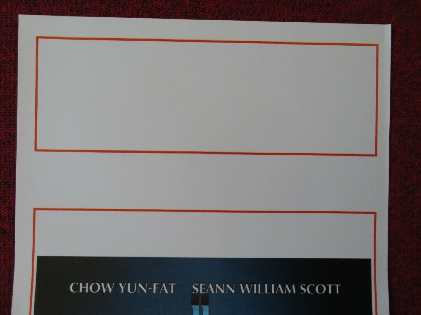 BULLETPROOF MONK ITALIAN LOCANDINA (27.5"x13") POSTER CHOW YUN - FAT 2003 Movie posters