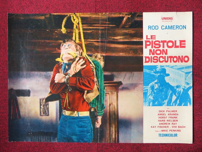 BULLETS DON'T ARGUE / LE PISTOLE NON DISCUTONO - A ITALIAN FOTOBUSTA POSTER 1964 Movie posters