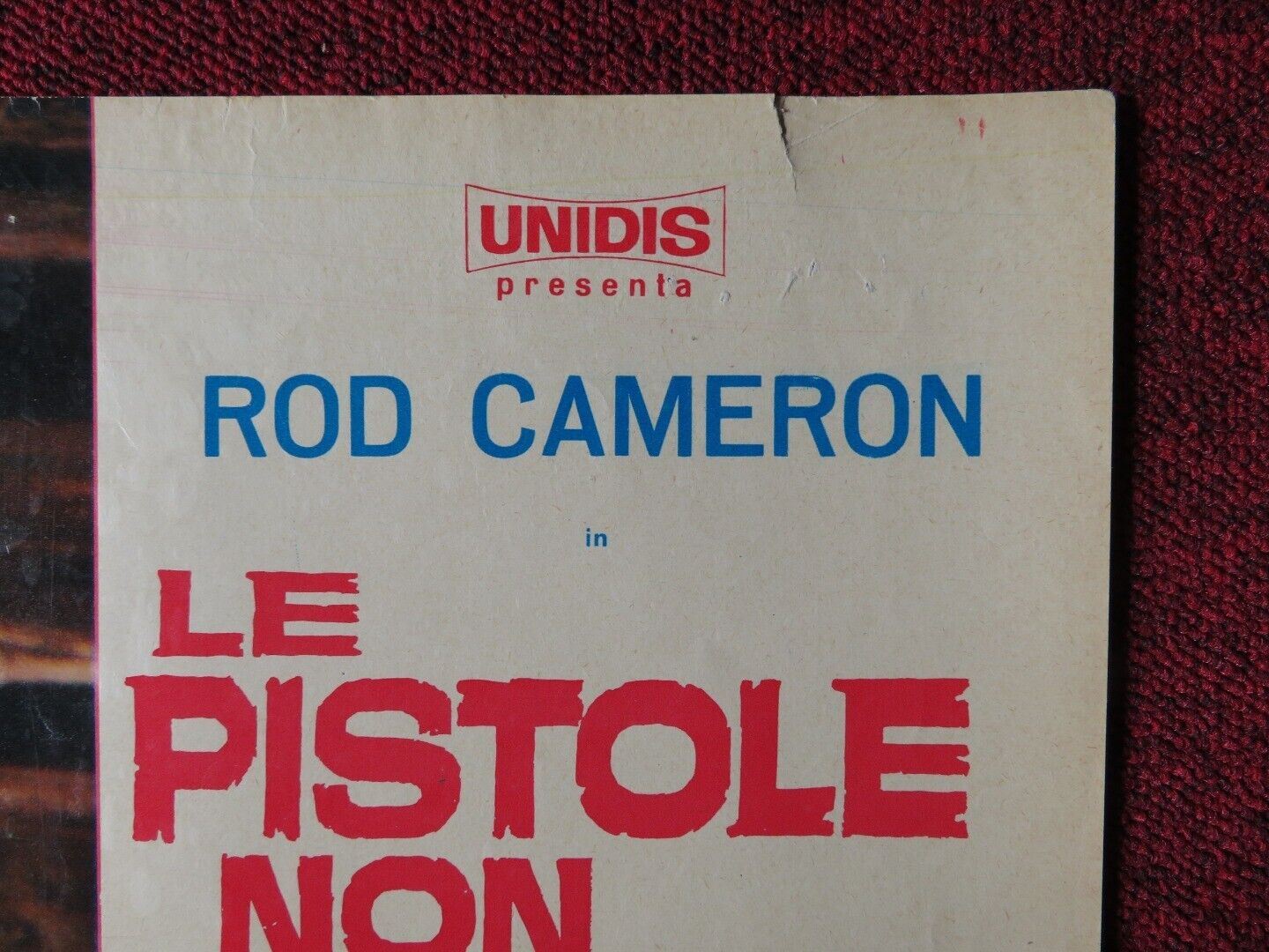 BULLETS DON'T ARGUE / LE PISTOLE NON DISCUTONO - A ITALIAN FOTOBUSTA POSTER 1964 Movie posters