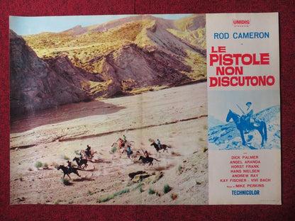 BULLETS DON'T ARGUE / LE PISTOLE NON DISCUTONO - C ITALIAN FOTOBUSTA POSTER 1964 Movie posters
