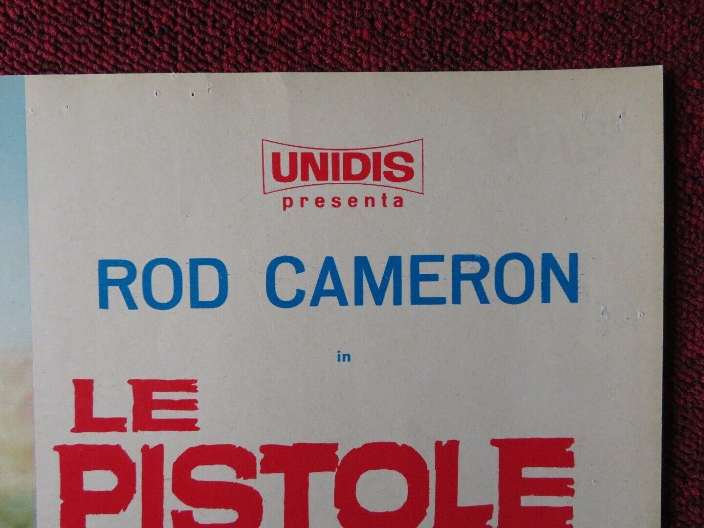 BULLETS DON'T ARGUE / LE PISTOLE NON DISCUTONO - D ITALIAN FOTOBUSTA POSTER 1964 Movie posters