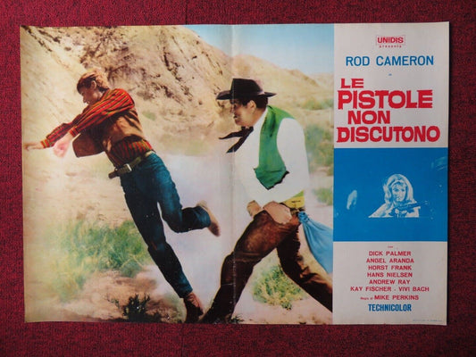 BULLETS DON'T ARGUE / LE PISTOLE NON DISCUTONO - D ITALIAN FOTOBUSTA POSTER 1964 Movie posters