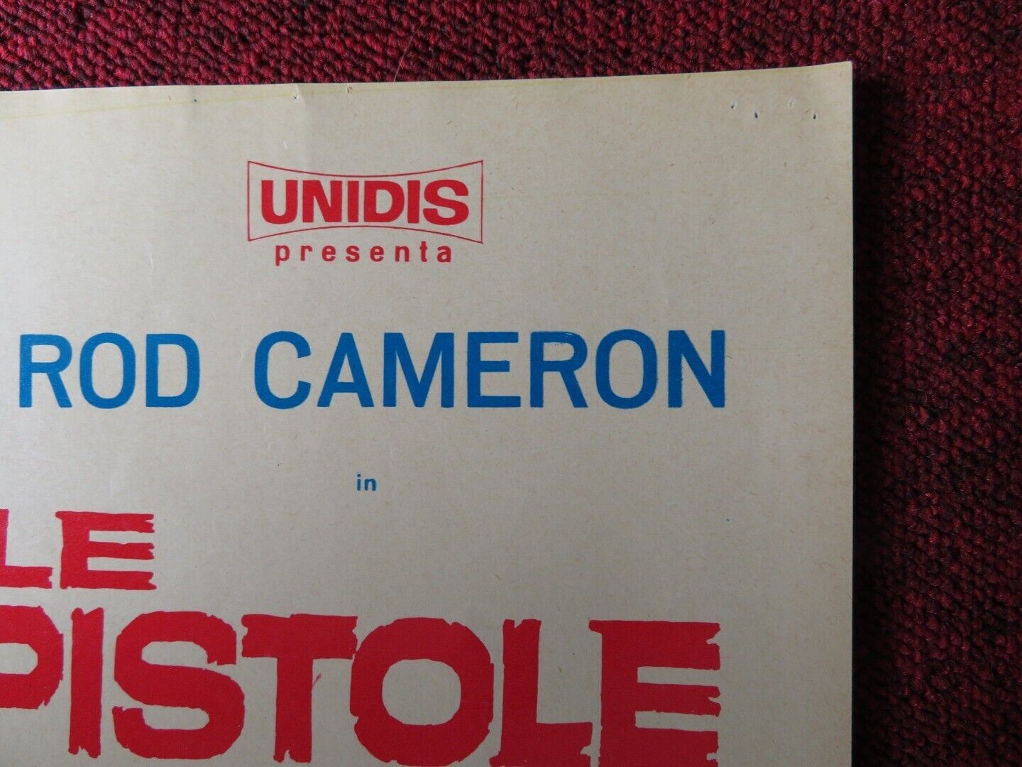 BULLETS DON'T ARGUE / LE PISTOLE NON DISCUTONO - E ITALIAN FOTOBUSTA POSTER 1964 Movie posters