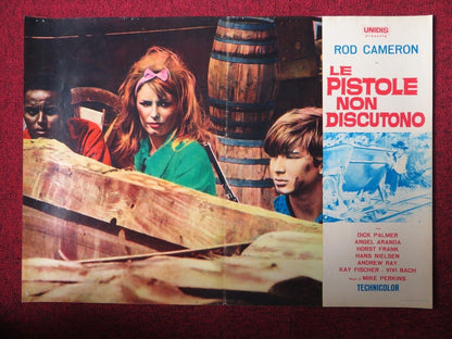 BULLETS DON'T ARGUE / LE PISTOLE NON DISCUTONO - E ITALIAN FOTOBUSTA POSTER 1964 Movie posters