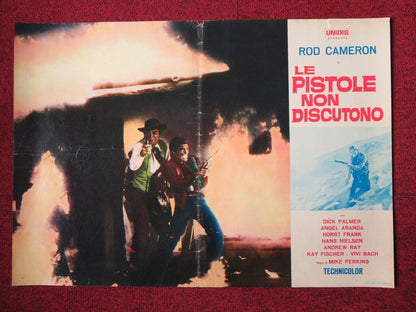BULLETS DON'T ARGUE / LE PISTOLE NON DISCUTONO - F ITALIAN FOTOBUSTA POSTER 1964 Movie posters