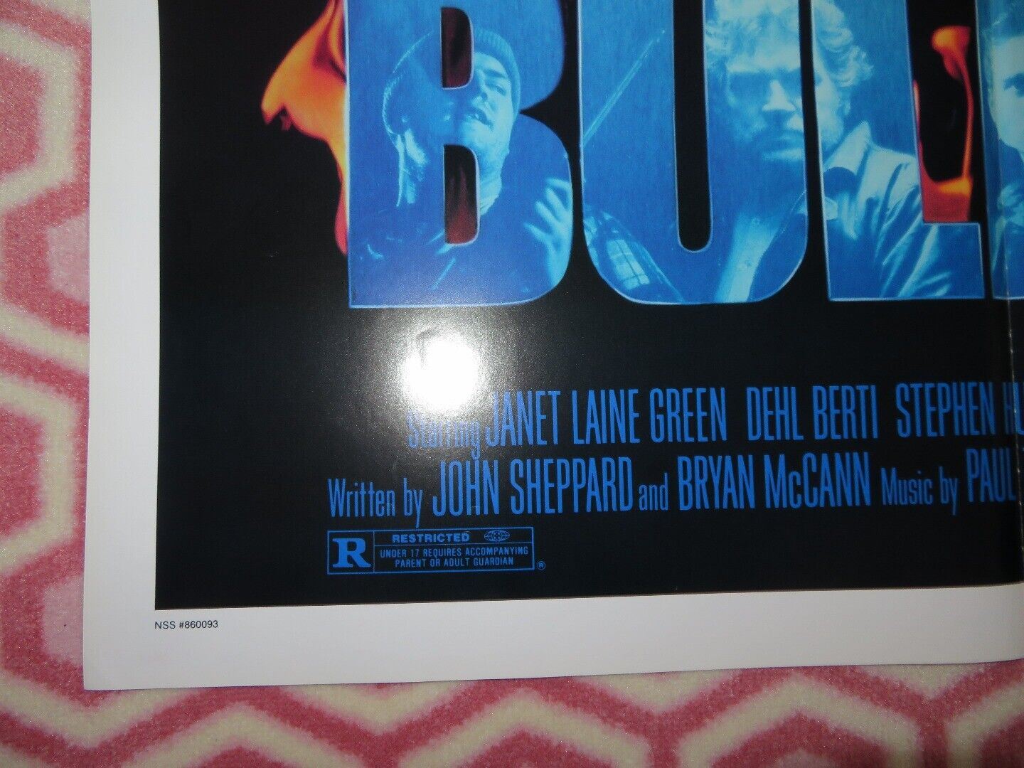 BULLIES FOLDED US ONE SHEET POSTER JANET LAINE GREEN DEHL BERTI 1986 Movie posters