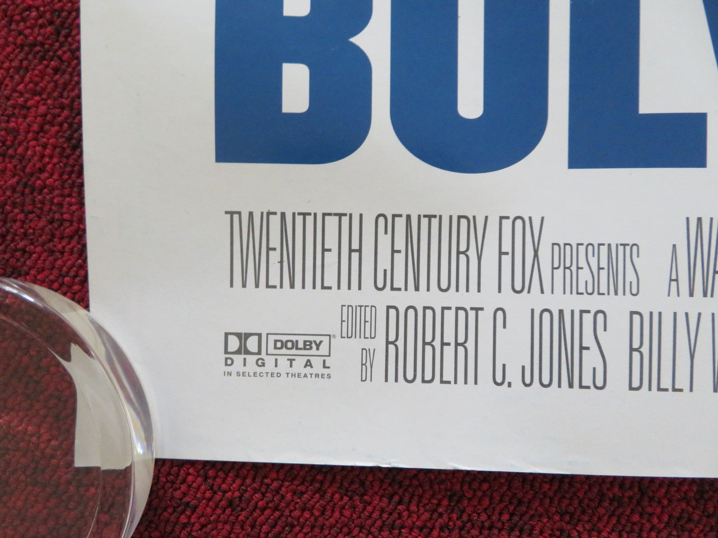 BULWORTH UK QUAD (30"x 40") ROLLED POSTER WARREN BEATTY HALLE BERRY 1998 Rendezvous Cinema Movie posters