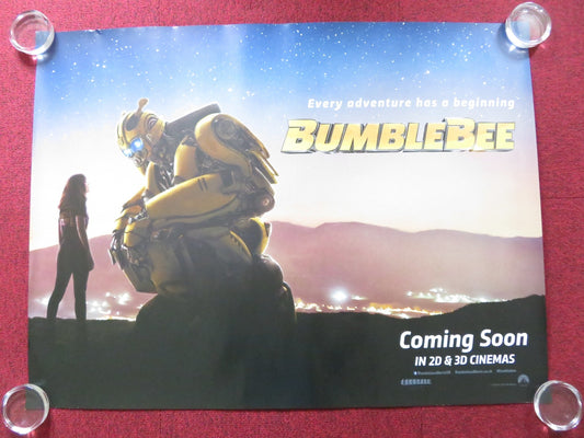 BUMBLEBEE UK QUAD (30"x 40") ROLLED POSTER HAILEE STEINFELD JOHN CENA 2018 Rendezvous Cinema Movie posters