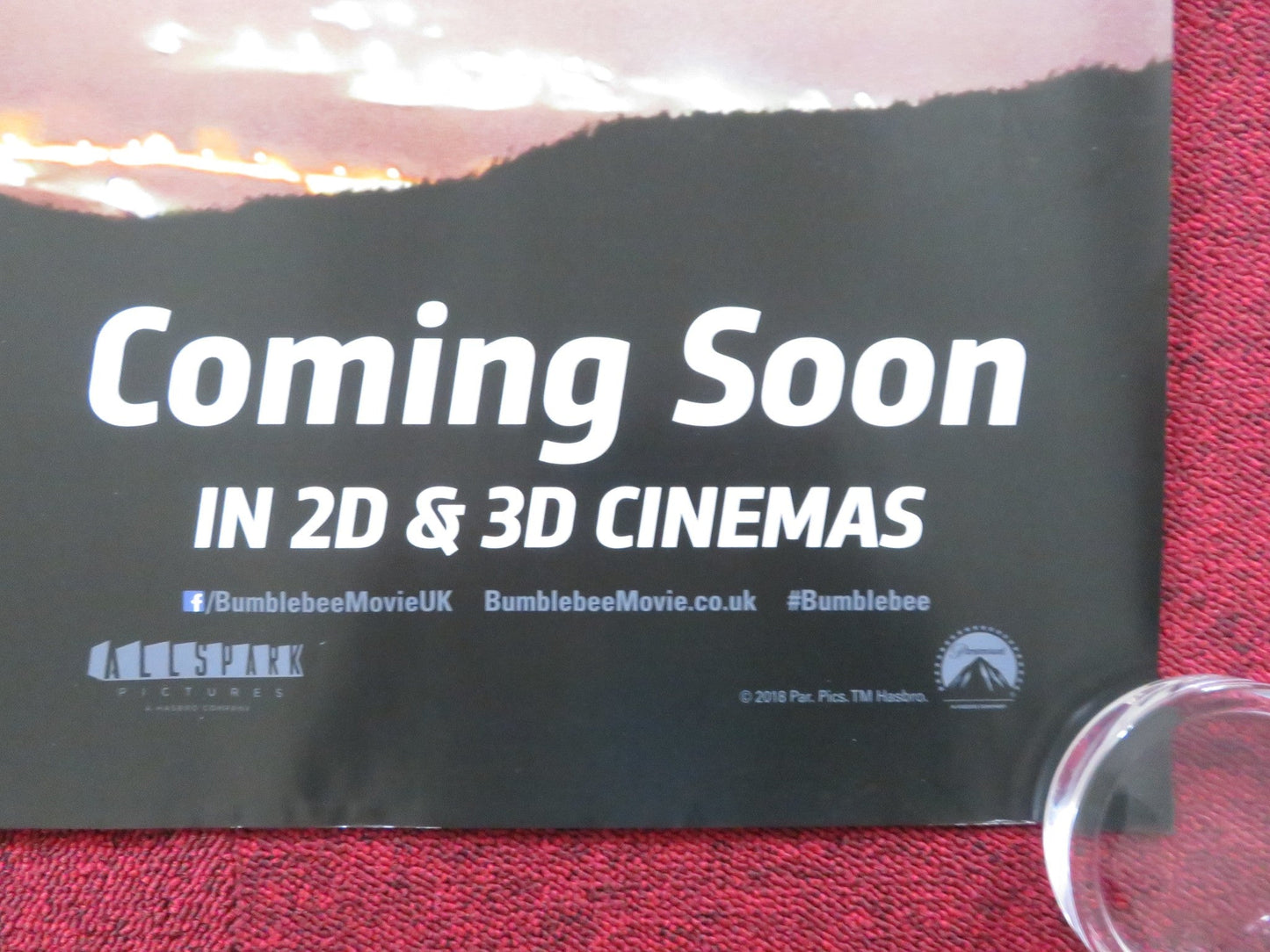 BUMBLEBEE UK QUAD (30"x 40") ROLLED POSTER HAILEE STEINFELD JOHN CENA 2018 Rendezvous Cinema Movie posters