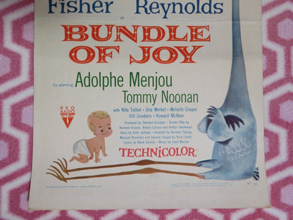 BUNDLE OF JOY US INSERT (14"x 36") POSTER EDDIE FISHER DEBBIE REYNOLDS 1956 Movie posters