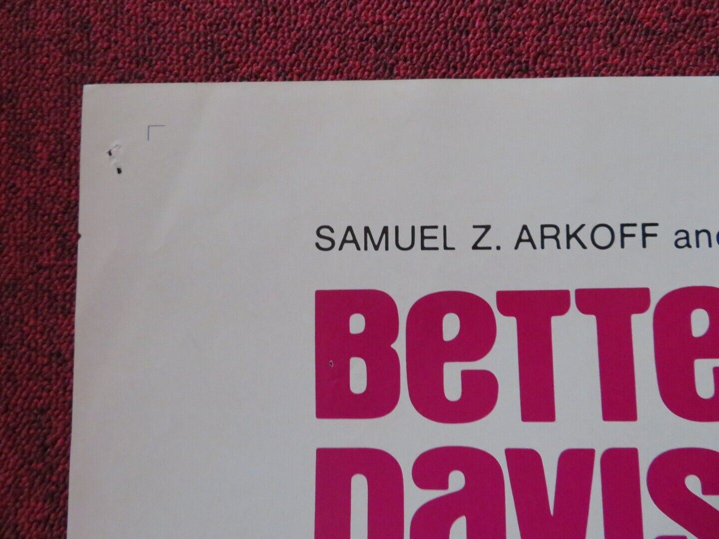 BUNNY O'HARE FOLDED US ONE SHEET POSTER BETTE DAVIS ERNEST BORGNINE 1971 Movie posters