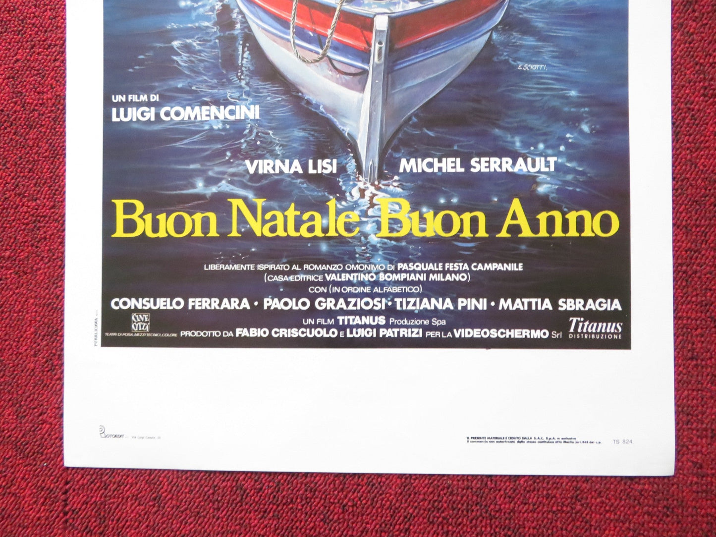 BUON NATALE BUON ANNO ITALIAN LOCANDINA POSTER VIRNA LISI MICHEL SERRAULT 1989 Rendezvous Cinema Movie posters