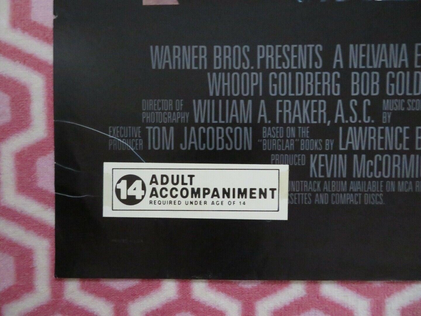 BURGLAR US ONE SHEET POSTER WHOOPI GOLDERG 1987 Movie posters