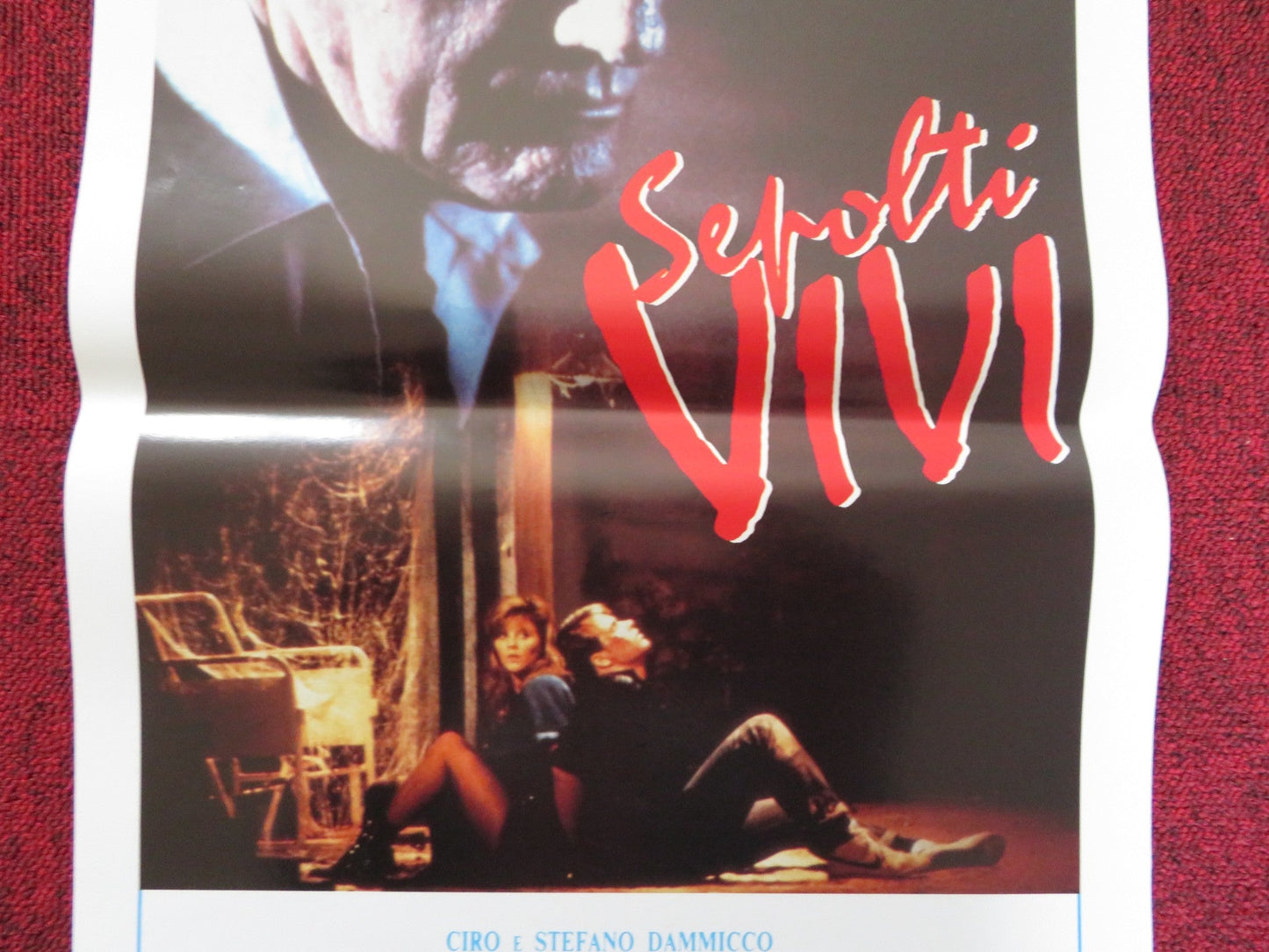 BURIED ALIVE ITALIAN LOCANDINA POSTER ROBERT VAUGHN DONALD PLEASANCE 1989 Rendezvous Cinema Movie posters