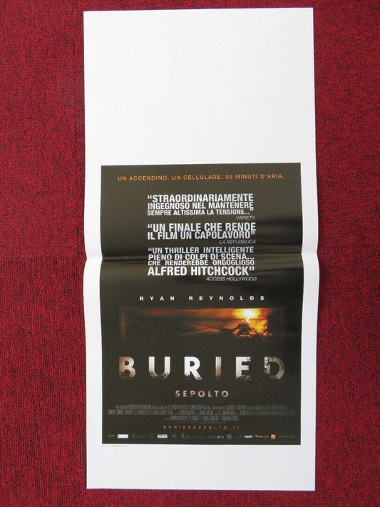 BURIED ITALIAN LOCANDINA (27.5"x13") POSTER RYAN REYNOLDS ROBERT PATERSON 2010 Movie posters