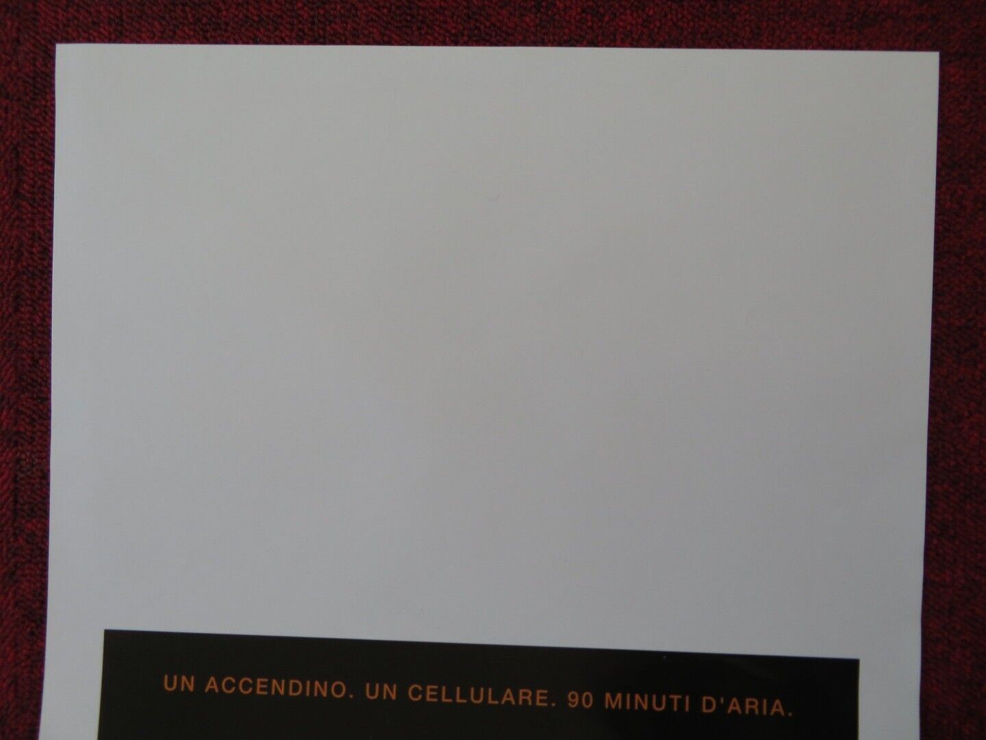 BURIED ITALIAN LOCANDINA (27.5"x13") POSTER RYAN REYNOLDS ROBERT PATERSON 2010 Movie posters