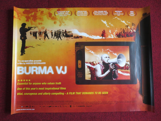 BURMA VJ UK QUAD (30"x 40") ROLLED POSTER GEORGE W.BUSH KO MUANG 2008 Rendezvous Cinema Movie posters
