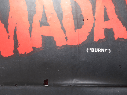 BURN FOLDED ARGENTINA ONE SHEET POSTER MARLON BRANDO EVARISTO MARQUEZ 1969 Rendezvous Cinema Movie posters