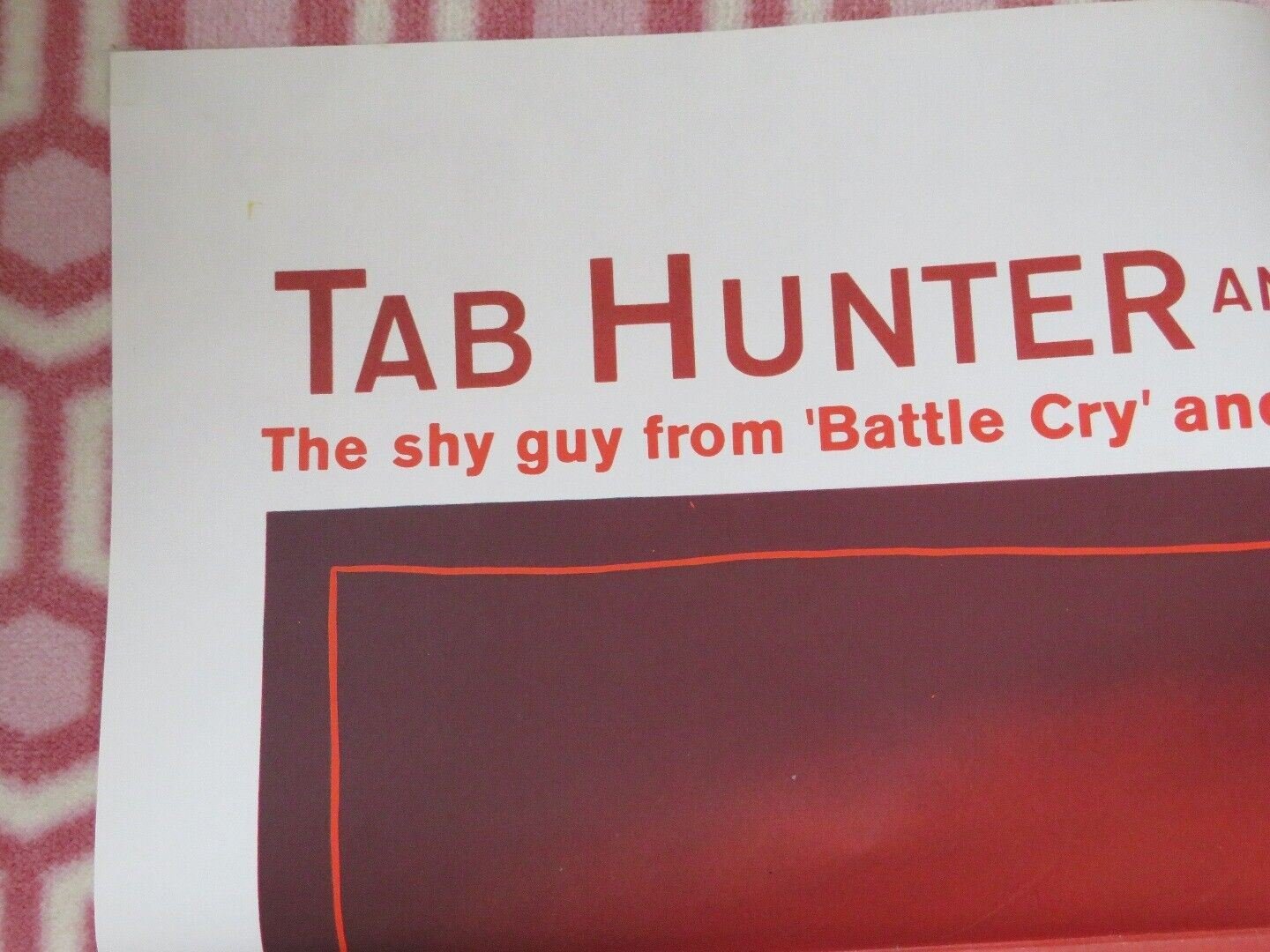 BURNING HILLS US ONE SHEET POSTER TAB HUNTER NATALIE WOOD 1956 Movie posters