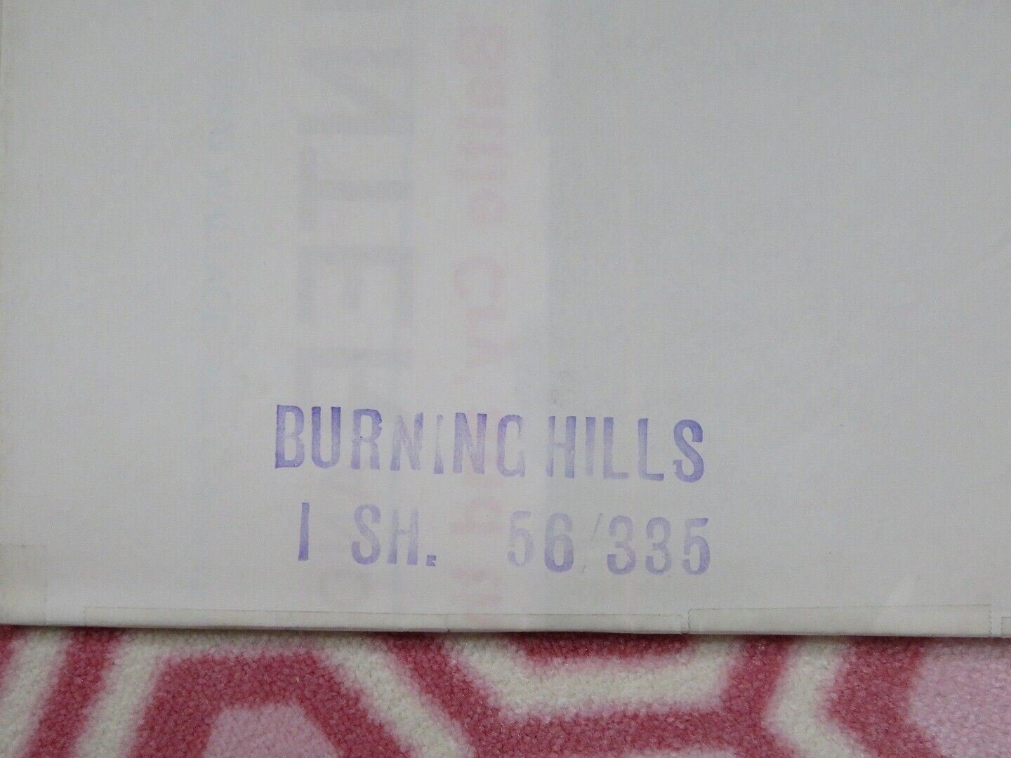 BURNING HILLS US ONE SHEET POSTER TAB HUNTER NATALIE WOOD 1956 Movie posters