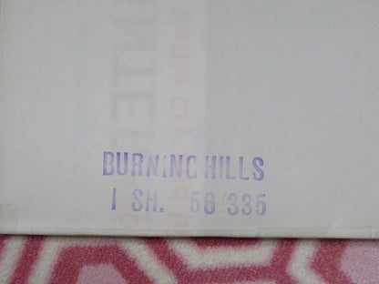 BURNING HILLS US ONE SHEET POSTER TAB HUNTER NATALIE WOOD 1956 Movie posters