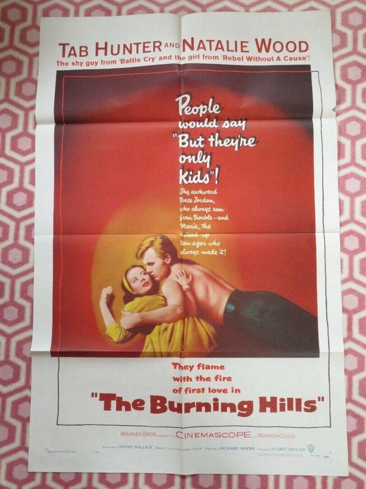 BURNING HILLS US ONE SHEET POSTER TAB HUNTER NATALIE WOOD 1956 Movie posters