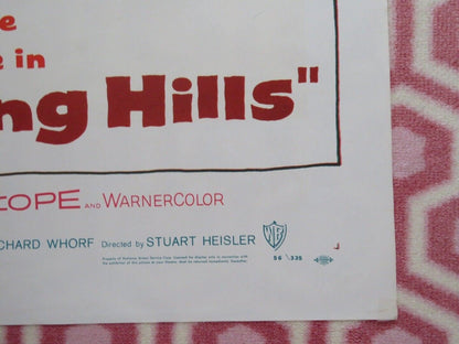 BURNING HILLS US ONE SHEET POSTER TAB HUNTER NATALIE WOOD 1956 Movie posters